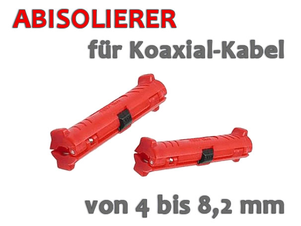 Abisolierer für Koaxialkabel