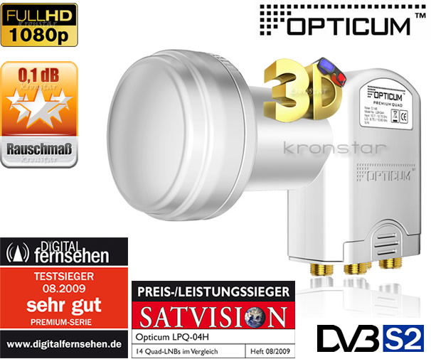 LNB QUAD Opticum Golden Line TESTSIEGER